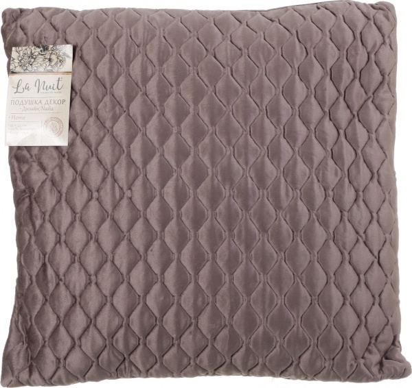 Подушка декоративна Nadia 45x45 см тауп La Nuit 