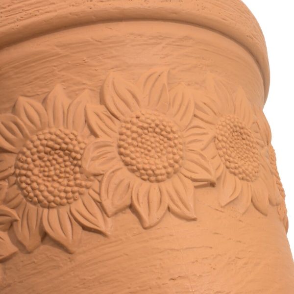 Горщик пластиковий Prosperplast низький SUNNY 400 мм круглий 14л (10328) коричневий 