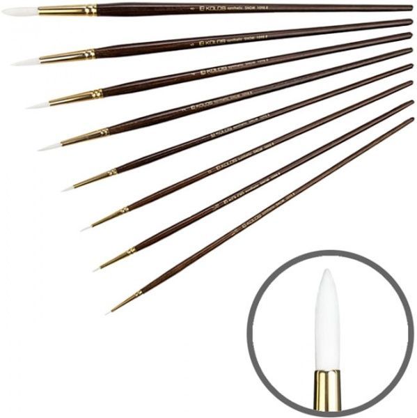 Пензель круглий Snow 1098R № 00 Kolos 