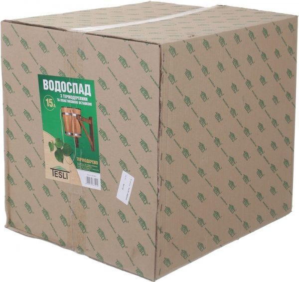 Відро-водоспад Tesli 15 л термодеревина (з кріпленням)