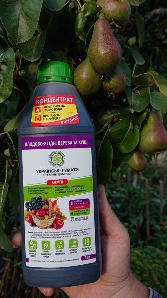 Добриво органічне Українські гумати для плодово-ягідних дерев та кущів 1 кг