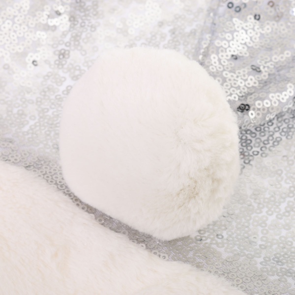 Шапка Діда Мороза з пайетками 46х30 см в асортименті