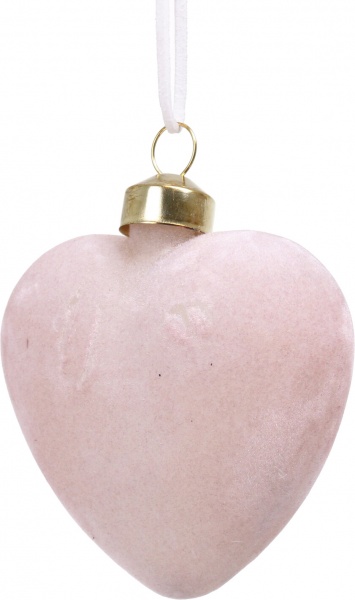 Декорация-подвеска сердце 8 см в ассортименте
