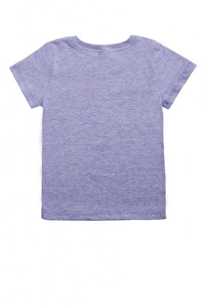 Футболка для дівчаток Luna Kids з принтом Lets Go Girl р.164 сірий меланж 