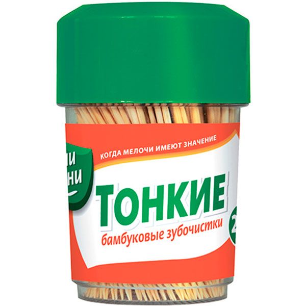 Зубочистки бамбуковые Мелочи Жизни тубус 250 шт.