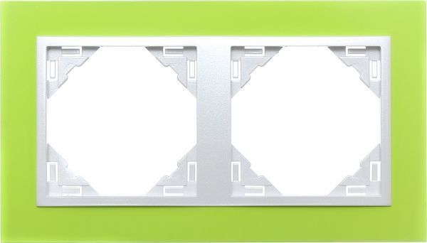 Рамка двухместная Efapel ANIMATO Logus универсальная зеленый 90920 TDG