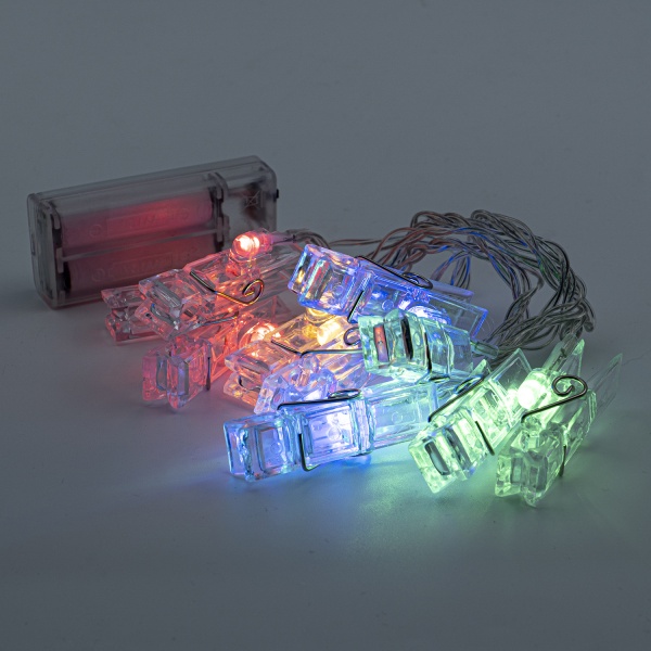 Декоративная гирлянда Altalusse (INL-2704B-10 Multicolor) встроенный светодиод (LED) 10 ламп 1,5 м 