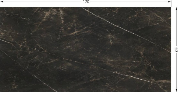 Плитка EcoCeramic VERDI NEGRO 60х120 