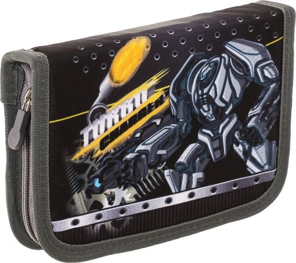 Пенал шкільний Робот 19,5x13x4 см різнокольоровий