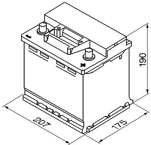 Аккумулятор автомобильный Bosch S3 45Ah 400A 12V «+» справа (BO 0092S30020)
