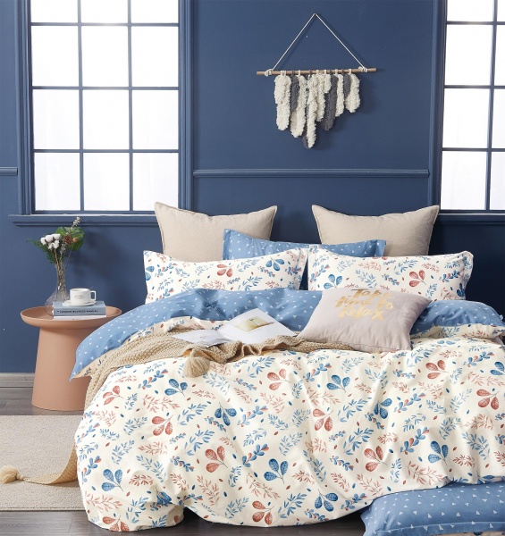 Комплект постельного белья семейный Вдохновение разноцветный Homeline 