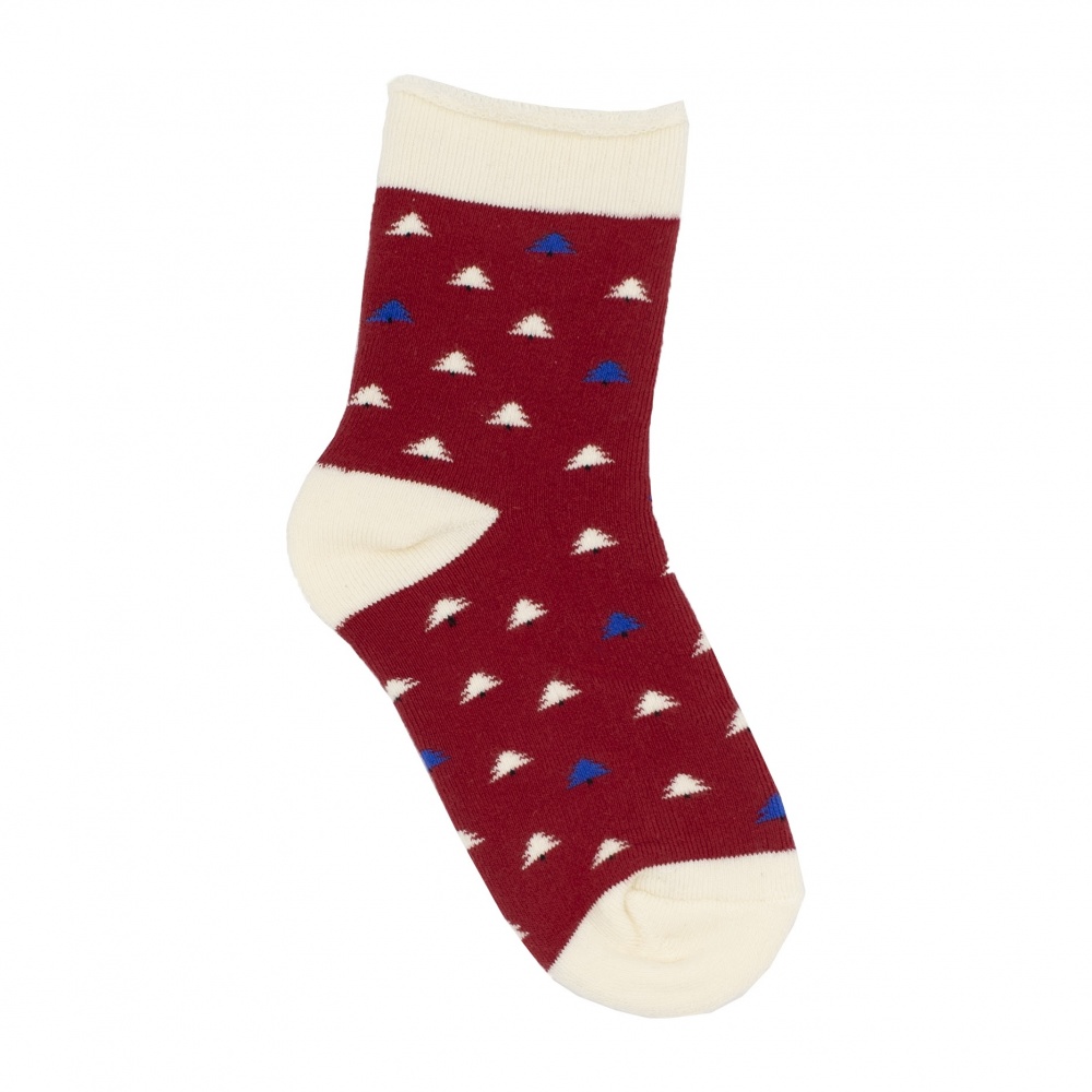 Шкарпетки дитячі унісекс Leostep 1008016023 р. 34-37 червоний із малюнком