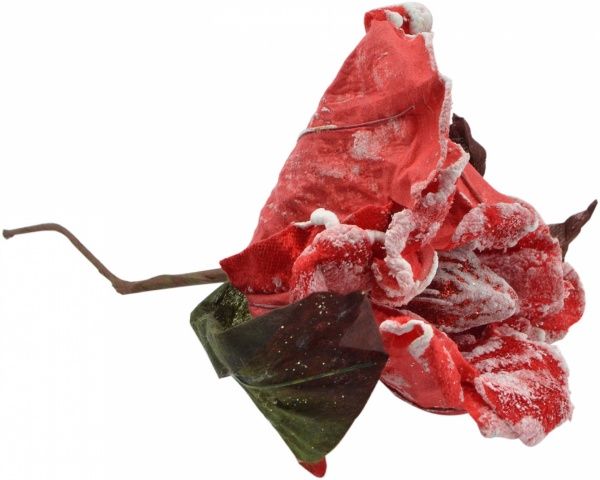 Веточка декоративная Магнолия заснеженная 20 см EY116295  