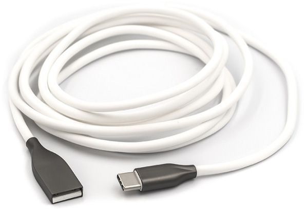 Кабель PowerPlant USB Type-C – USB 2 м белый 