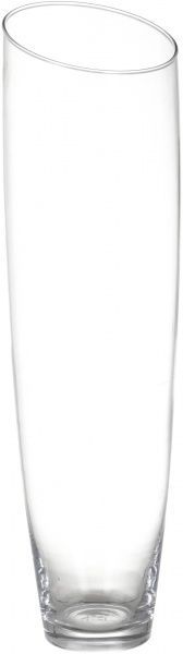 Ваза скошене горло 14х49 см Wrzesniak Glassworks