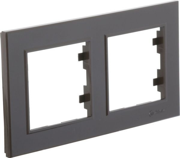 Рамка двомісна Makel Karea 00 горизонтальна коричневий