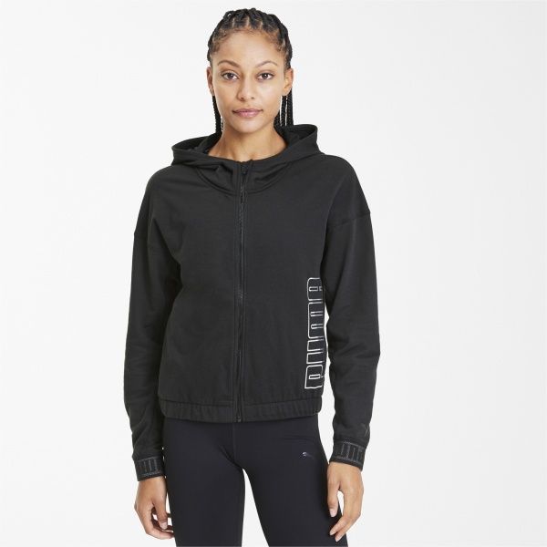 Джемпер Puma Logo PUMA FZ Hoodie 51894101 р. L чорний