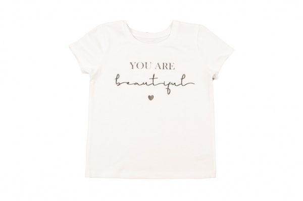 Футболка для девочки Фламинго р.116 молочный 041-417 