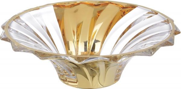 Блюдо декоративное прозрачная с золотом 30х9,1 см Combi