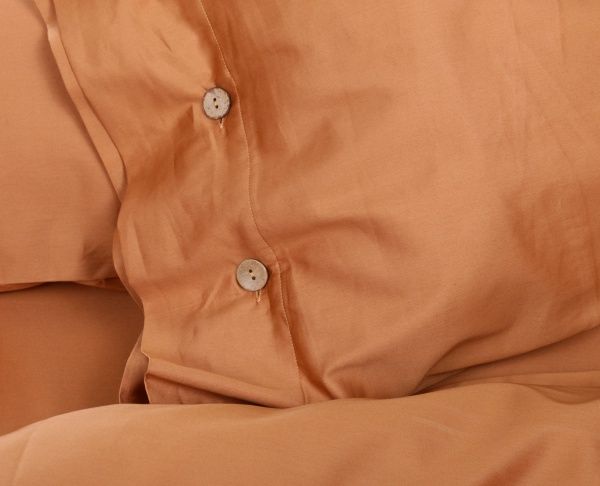 Комплект постельного белья Mono orange D двухспальный оранжевый La Nuit 