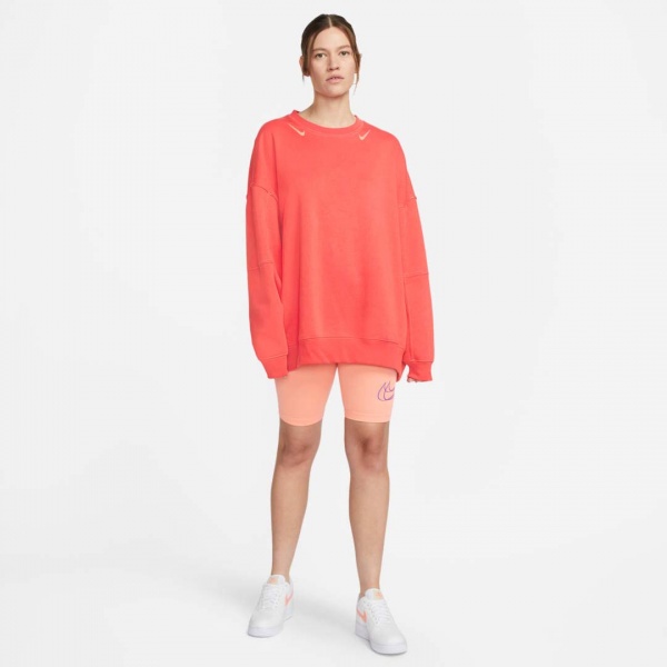 Світшот Nike W NSW SWSH FLC GX CREW OS DD5610-605 р. L кораловий