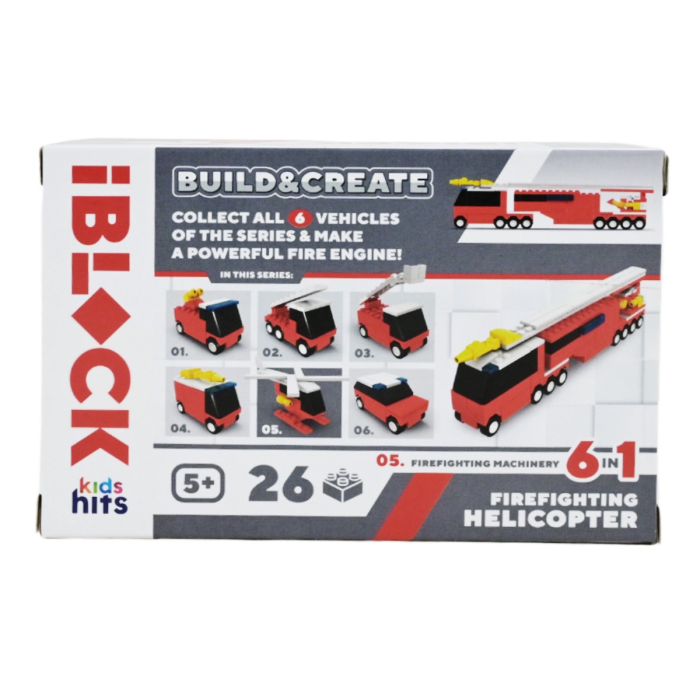 Игрушка-конструктор Iblock Kids hits JUNIOR Пожарная (в ассортименте) KH51/004