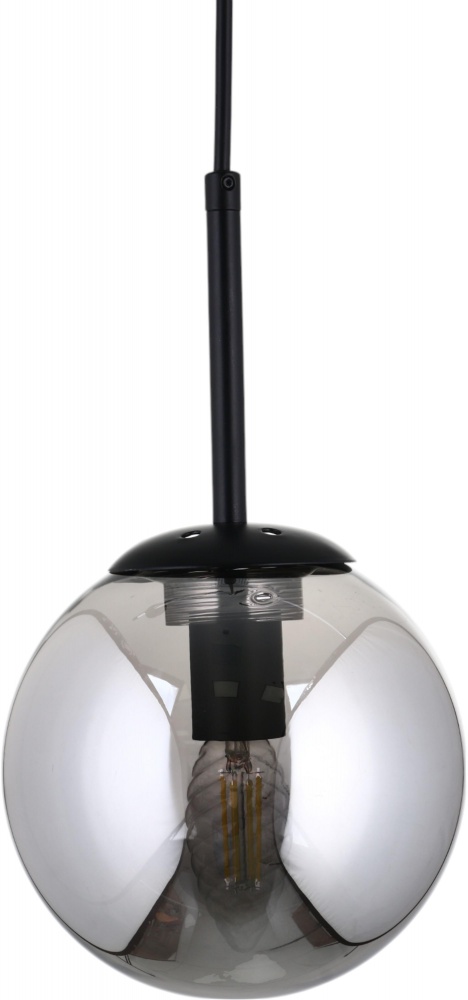 Підвіс Sensio Lil 1x40 Вт E14 чорний/димчастий LS-74658/1PB-E1440W