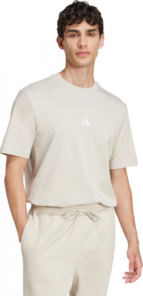 Футболка Adidas M SL SJ T WONALU/WHITE JD1779 р.M бежевий