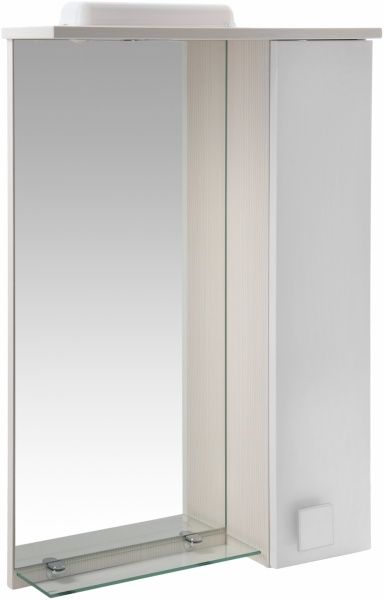 Дзеркало з шафкою Мойдодир ДОМИНО-50х80 Беж. (Дзеркальний) 