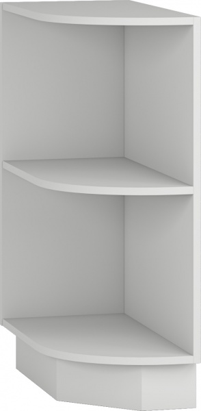 Тумба нижня Грейд кутова радіусна відкрита (стандарт) 300x820x522 мм сірий 