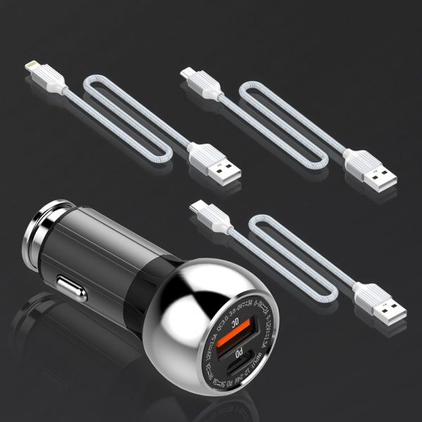 Автомобильное зарядное устройство ColorWay 2USB (Power Delivery Port + QC3.0 ) 36W (CW-CHA012PD-BK)