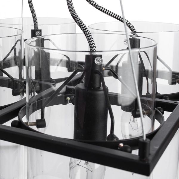 Люстра підвісна Arte Lamp 4x40 Вт E14 графіт/чорний A8586SP-4BK 