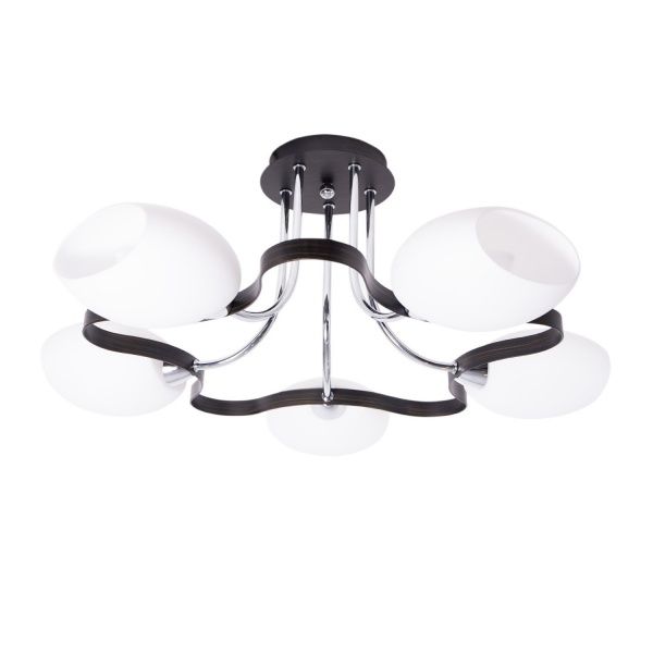 Люстра потолочная Altalusse INL-9210C-15 5x40 Вт E14 античная бронза/венге 