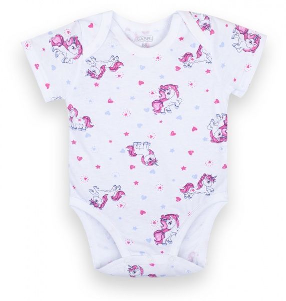 Боді для дівчинки GABBI ВD-21-5-1/1 р.68 білий із малюнком 