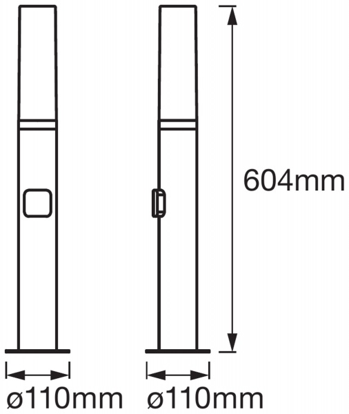 Світильник парковий Ledvance Smart + Wifi Flare 60 cm Post 7,5 Вт IP44 темно-сірий 