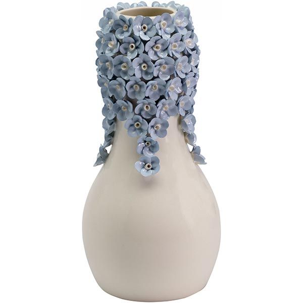 Ваза декоративная Пина синяя 26 см
