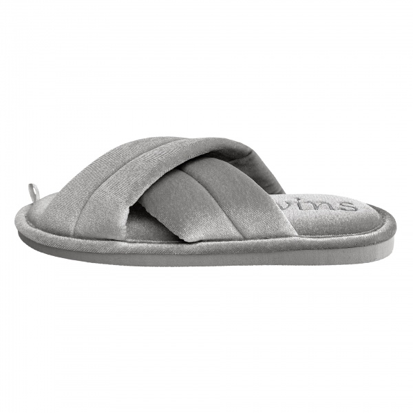 Тапки домашние женские HS-VL велюровые с прошивкой (Х) 9234 р.36/37 серый 