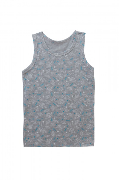 Майка для мальчиков KOSTA р.146–152 серый меланж 2468-10 