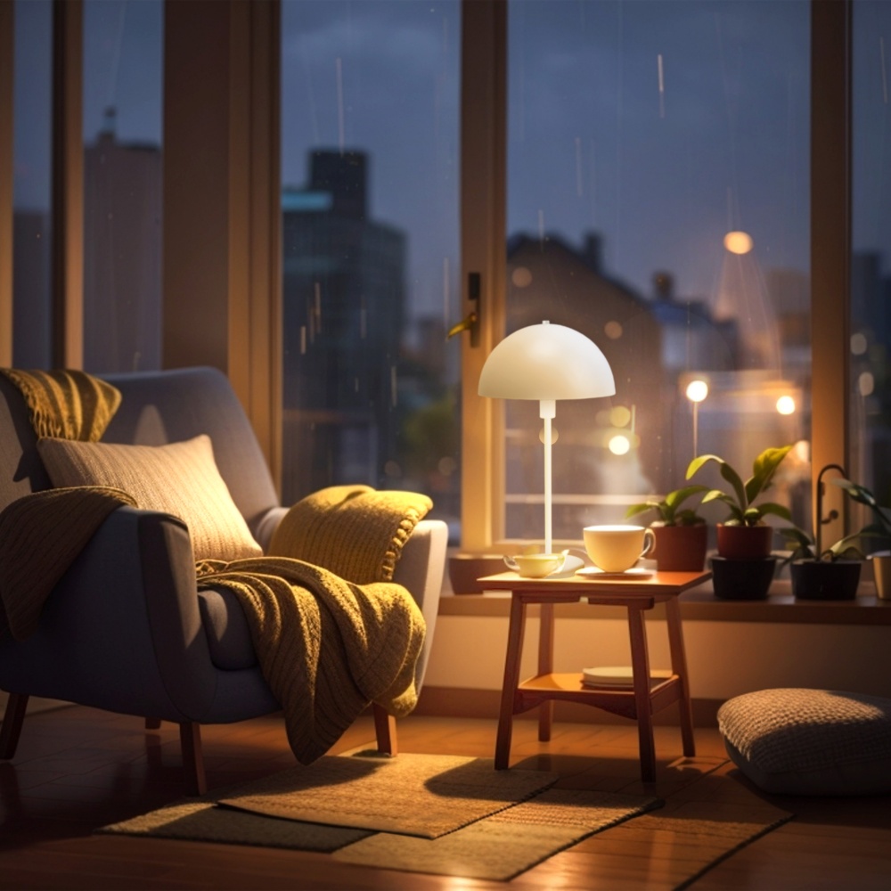 Настольная лампа Miorro Belle 1x40 Вт E14 белый 51-310-017