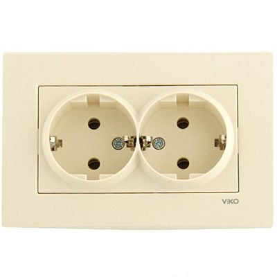 Розетка Viko Karre 90960156 кремовая