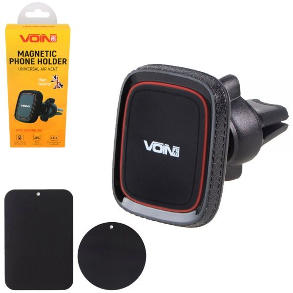 Тримач для мобільного телефона Voin UHV-5003BK/RD чорний із червоним