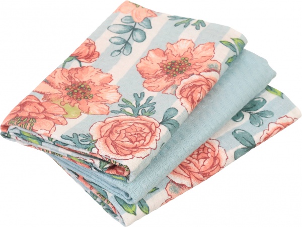 Набір рушників вафельних Розарій 45x60 см Luna різнокольоровий 