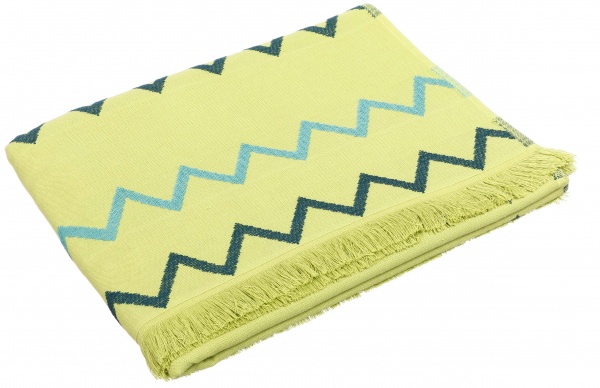 Рушник пляжний ZIGZAG 80x180 см салатовий Homeline 