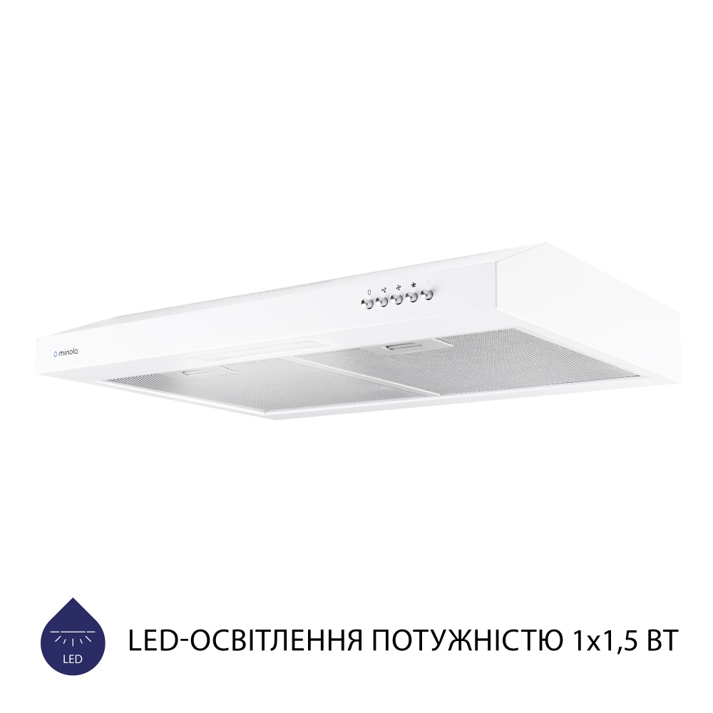 Витяжка Minola HPL 612 WH пласка