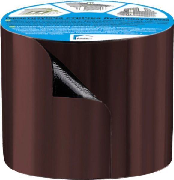 Лента герметизирующая бутилкаучуковая Aqua Protect 100 мм x 3 м коричневая