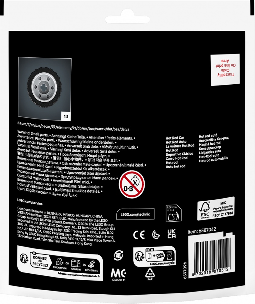 Конструктор LEGO Technic Автомобиль Хот-род 30735