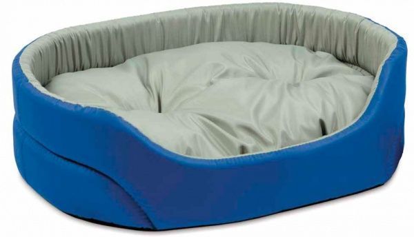 Лежак Природа ОМЕГА 1, 43х43х13 см, сіро-синій