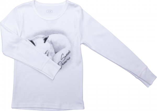 Пижама детская для девочек Україна р.122 розовый/белый 