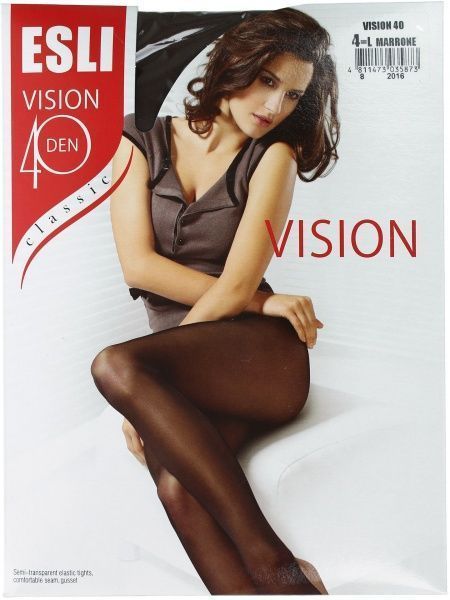 Колготки женские ESLI VISION 40 marrone р. 4 шоколадный 