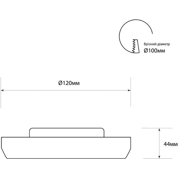 Світильник точковий Светкомплект RT 02S LED 12 Вт 4500 К білий 